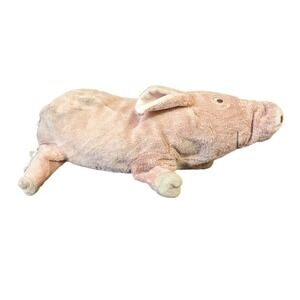 IKEA KNORRIG Pig Plush Stuffed Animal Pink Farm Toy 14 Inch Long
